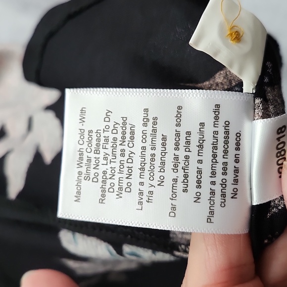 Lascana Venus Black and Peach/Pink Floral Maxi Dress, Small, $34 - Picture 7 of 14